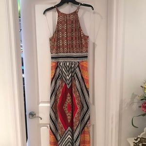 Tribal maxi tank dress